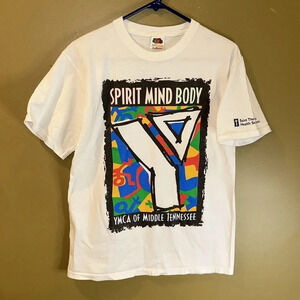 VTG YMCA OF MIDDLE TN SPIRIT MIND BODY 90’s FOTL Fruit of the Loom Lofteez Shirt